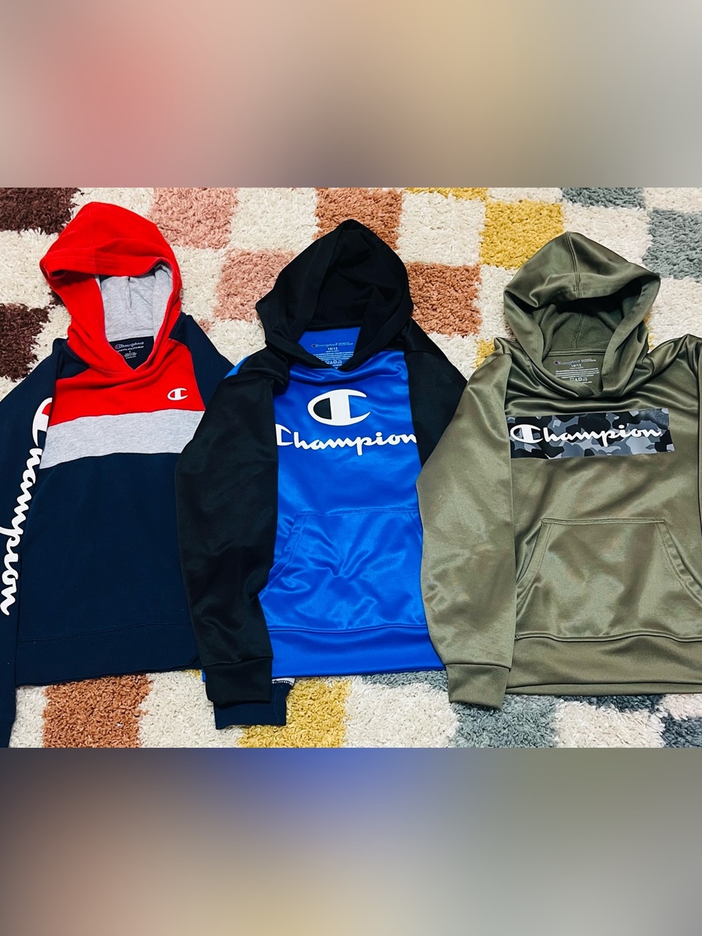Kids Champion Hoodies Bundle (3) Youth Large 10/12 Great Condition
